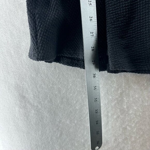 Coveted Bella B Dress Size S Ruffle Off The Shoulder Skater Mini Textured Black - Picture 13 of 13